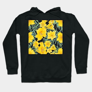 Stella D'Oro Daylily floral pattern Hoodie